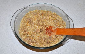 Наконец - смешиваем с рисом. Пробуем на вкус - заливка готова.