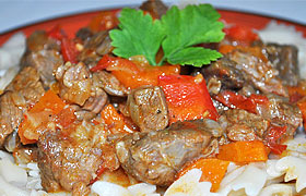 Рагу из говядины с овощами