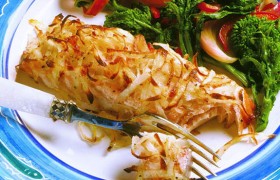Лосось в хрустящей картофельной корочке