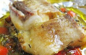 Рыба, запеченная с овощами. Кухня Прованса