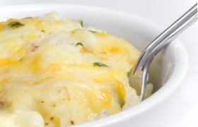 Запеканка из трески и картофельного пюре