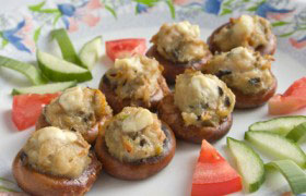 Сушки с овощной начинкой
