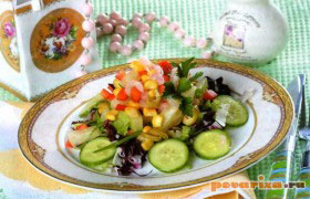 Салат с мясом криля