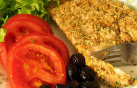 Куриное филе в ореховой панировке