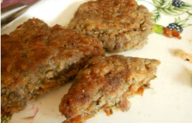 Котлеты из гречки с грибами