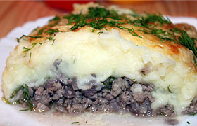 Картофельно-мясная запеканка Пармантье
