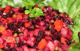 Винегрет с морской капустой