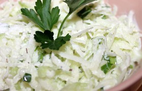 Салат из зеленой редьки