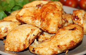 Куриная грудка, жаренная кусочками