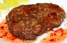Отбивные из говядины в ореховой корочке