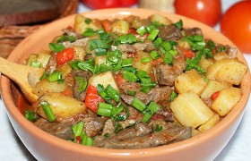 Рагу овощное с печенью индейки