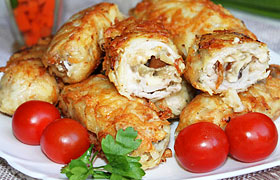 Отбивные с грибами и сыром (по-гомельски)