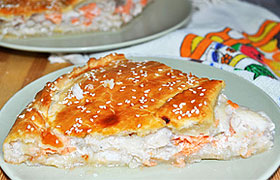 Пирог с начинкой из рыбы