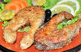 Форель, жаренная по-шотландски