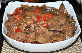 Куриная печень по-китайски