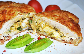 Куриные сочные отбивные с начинкой