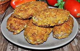 Мясные котлеты в хрустящей панировке