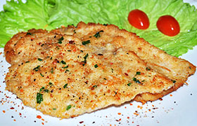 Шницель из курицы по-милански