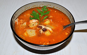 Куриный суп с фасолью