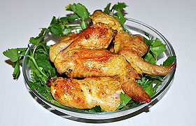 Куриные крылышки карри
