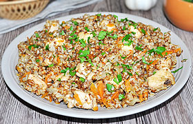 Гречка по-купечески с куриным филе
