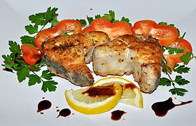 Жареный морской заяц (кролик)