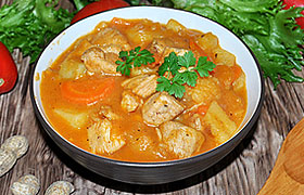 Индейка, тушенная с картофелем