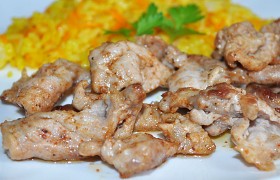 Вкусная жареная свинина за 6-7 минут