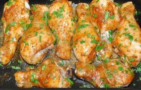 Запеченные куриные ножки с горчицей
