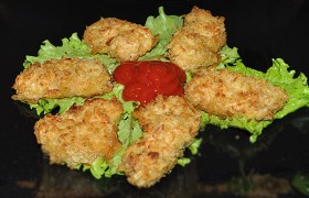 Куриное филе, панированное в чипсах