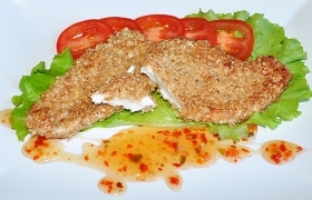 Отбивные из индейки с овсяной корочкой