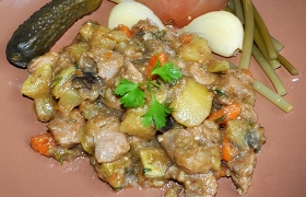 Овощное рагу с индейкой