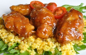 Куриные крылышки с кисло-сладким соусом