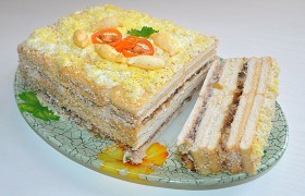 Закусочный торт с крекерами
