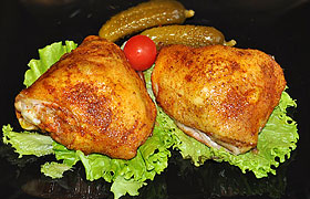 Куриные  бедрышки, запеченные в рукаве
