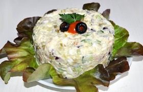 Салат из копченой трески