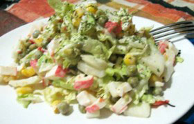 Салат из савойской капусты с фетой