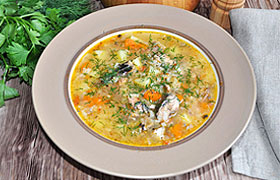 Суп с рыбными консервами