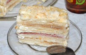 Торт Наполеон из готового слоеного теста